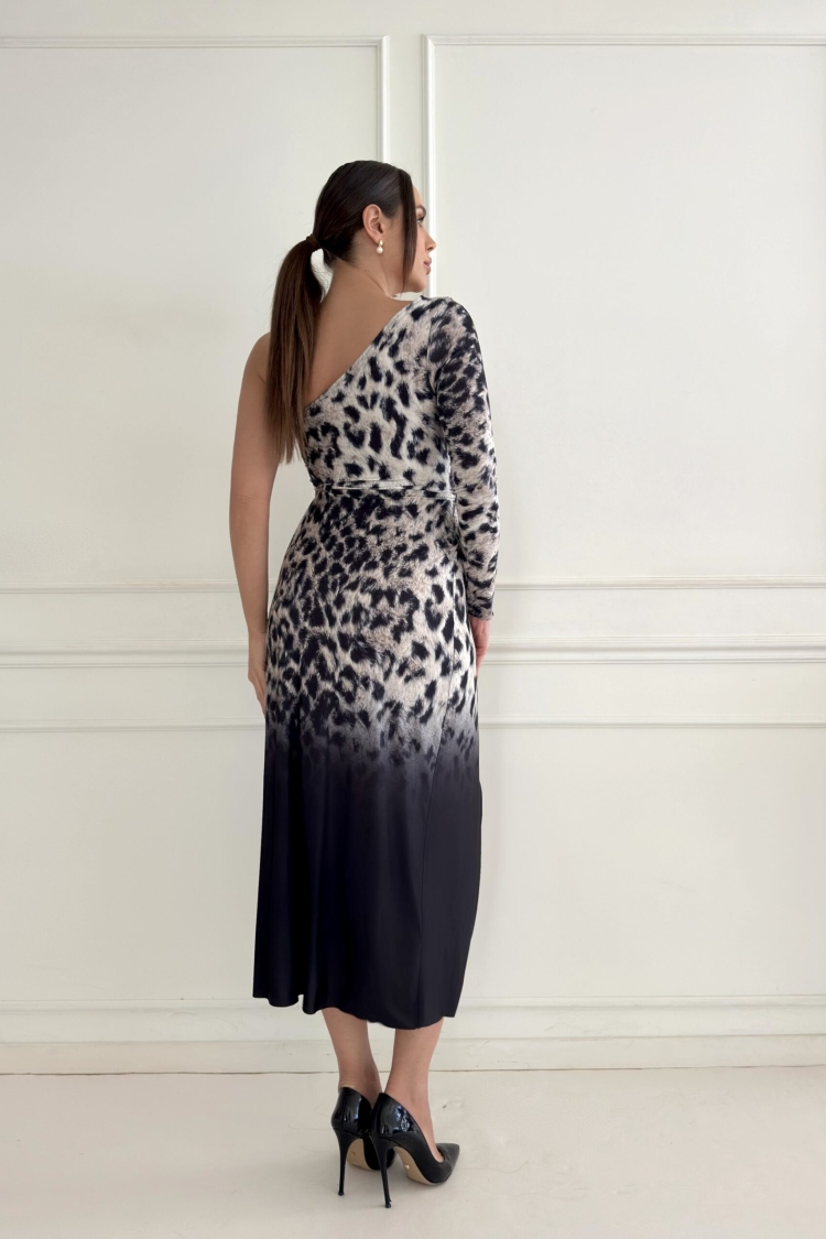 Single Sleeve Venezia Dress - Multicolor