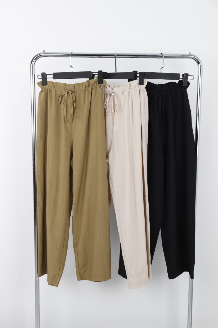 Elastic Waist Trousers - Cream Rouge - Globality Store - Women Clothes Wholesale Turkey