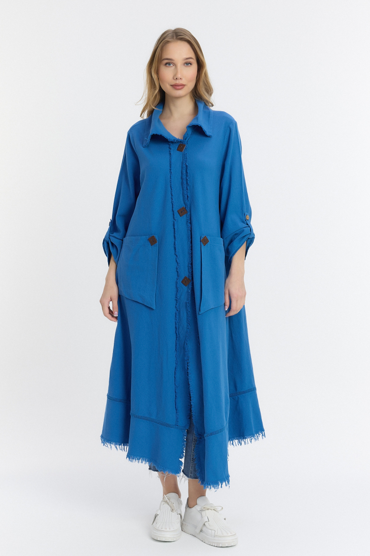 Wooden Button Dress - See More - Globality Store - Women Clothes Wholesale Turkey