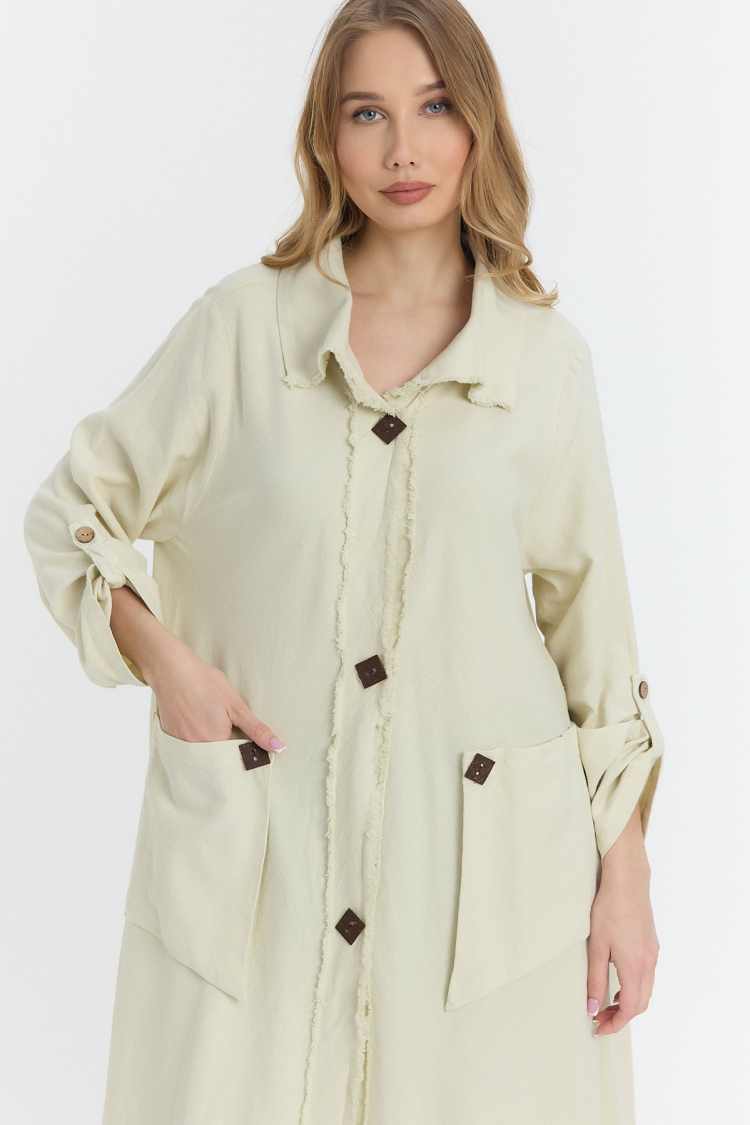 Wooden Button Dress