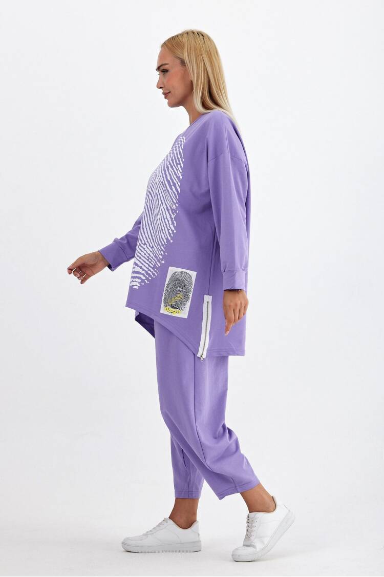 Fingerprint Printed Tracksuit