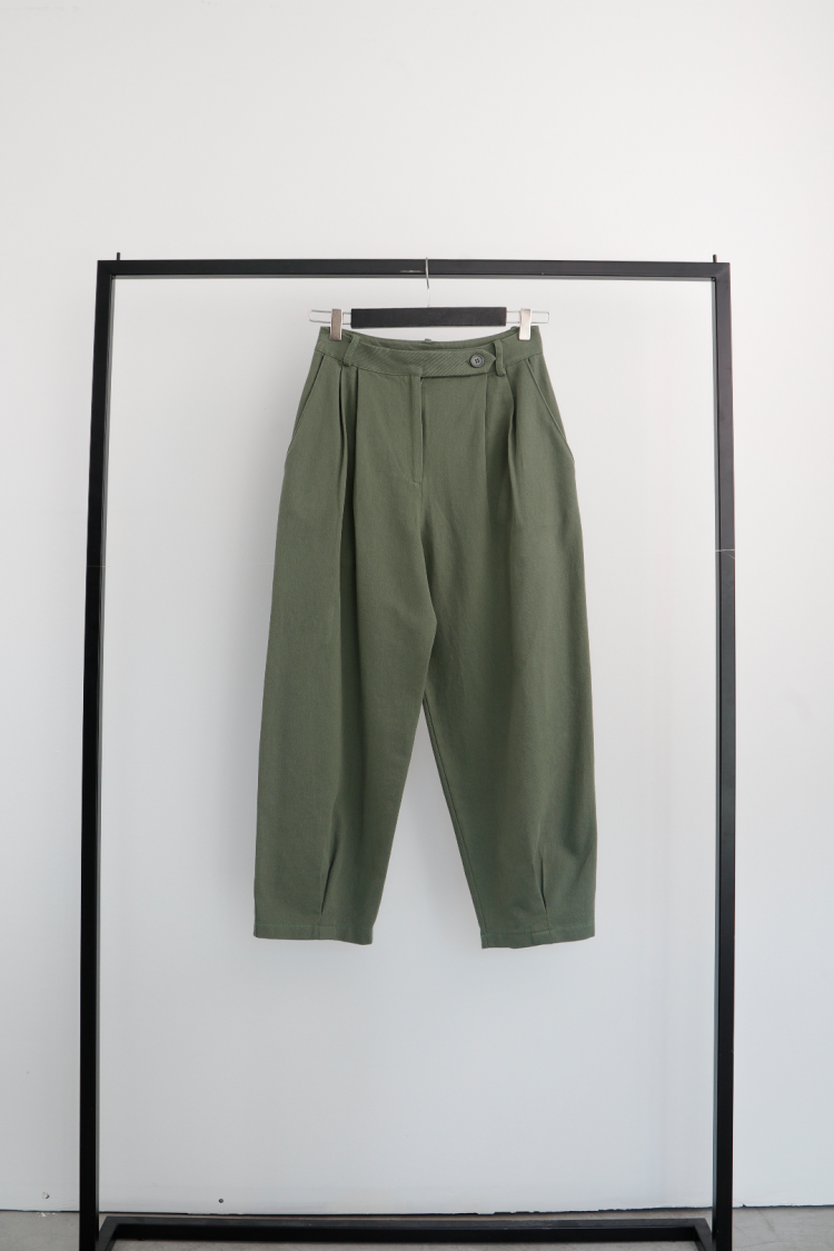 Crispy Trousers With Leg - Cream Rouge - Globality Store - Women Clothes Wholesale Turkey
