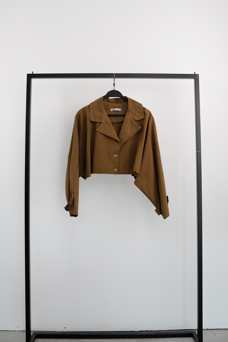 Mini Crop Jacket - Cream Rouge - Globality Store - Women Clothes Wholesale Turkey