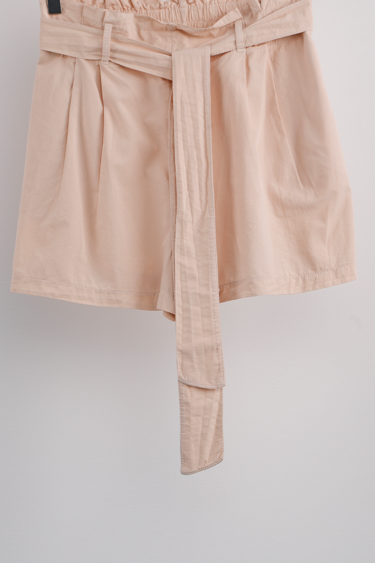 Elastic Waist Shorts - Cream Rouge - Globality Store - Women Clothes Wholesale Turkey