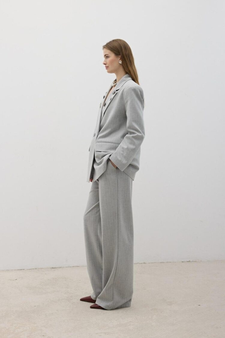 Front Zipper Button Detailed Pants