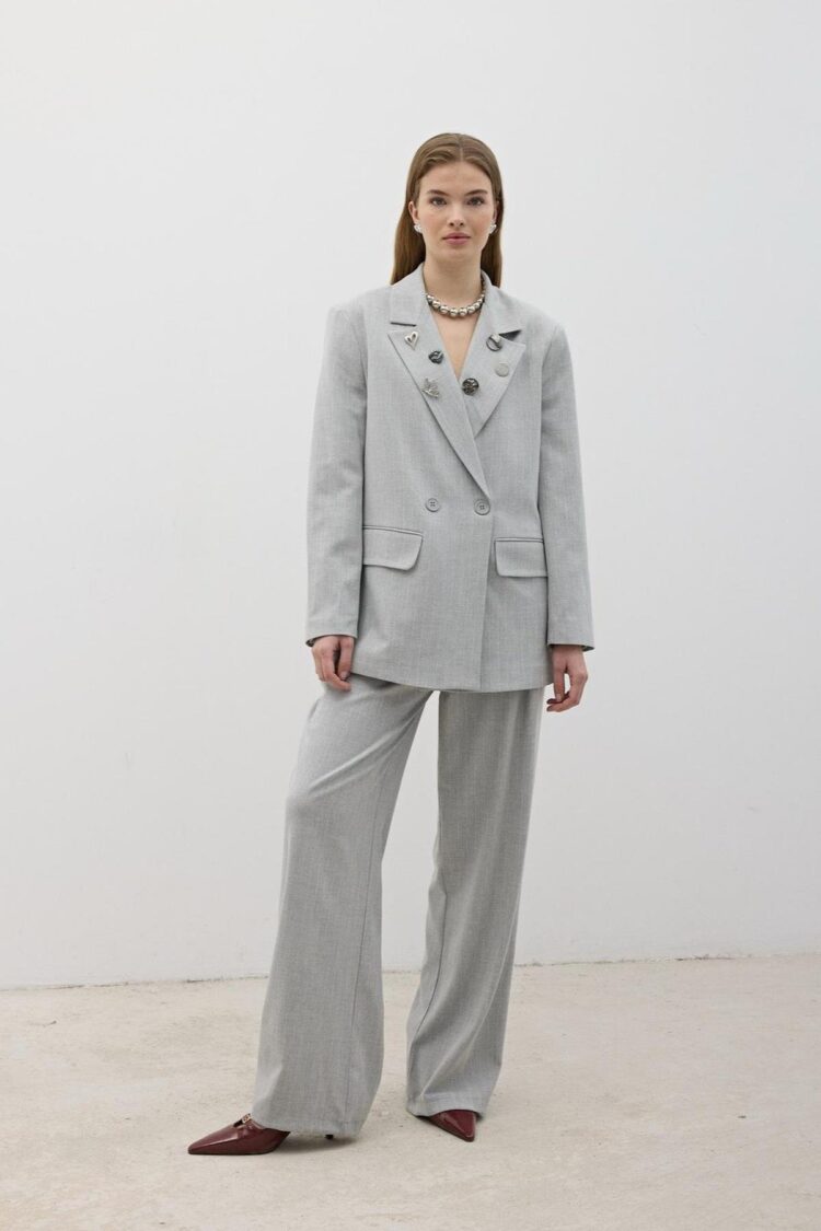 Front Zipper Button Detailed Pants - Levure - Globality Store - Women Clothes Wholesale Turkey