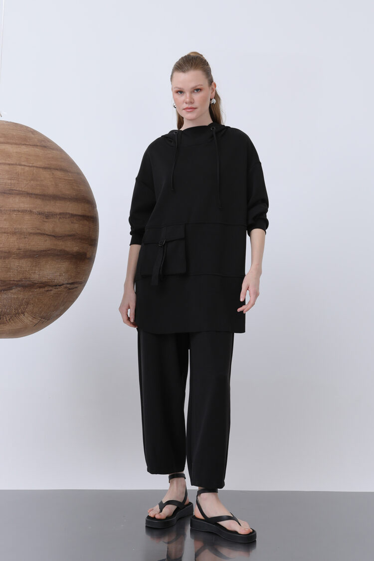 Pocket Detailed Double Set - Puane - Globality Store - Women Clothes Wholesale Turkey