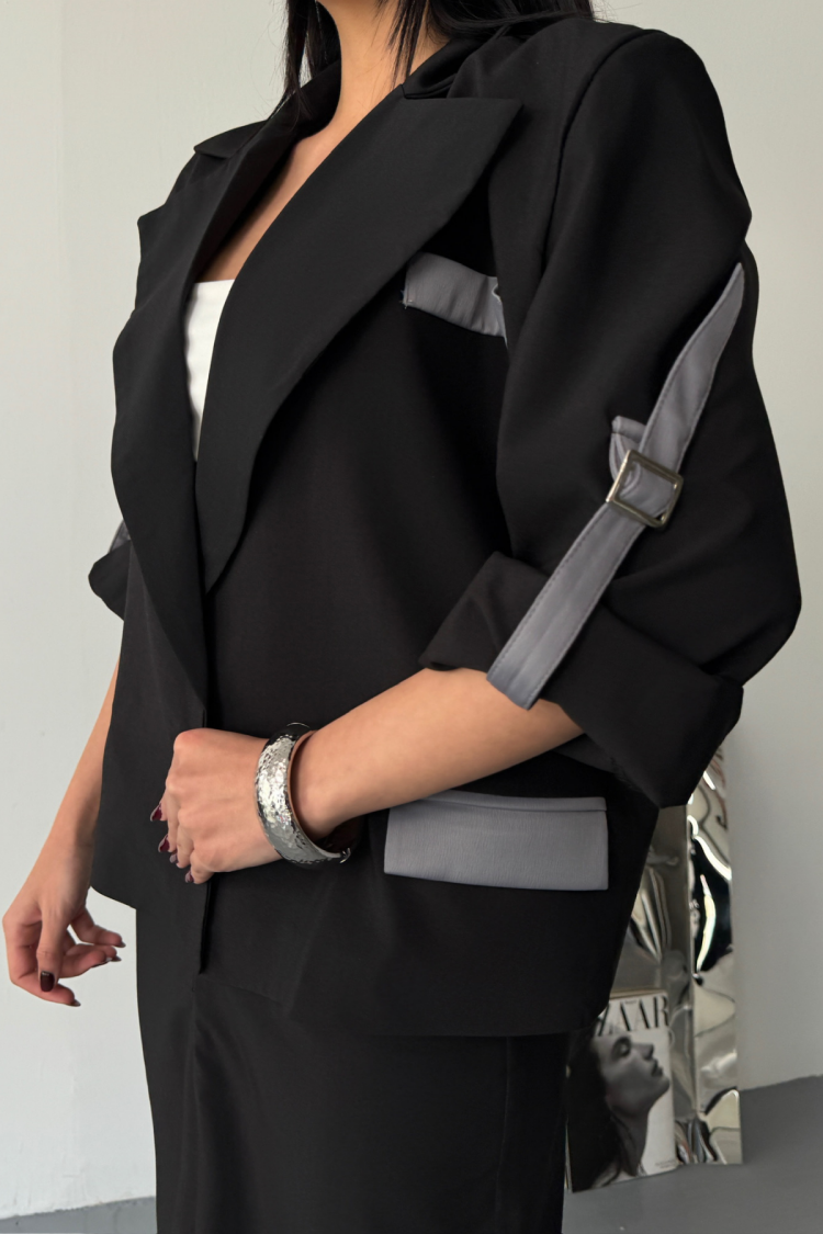 Crop Jacket Skirt Set