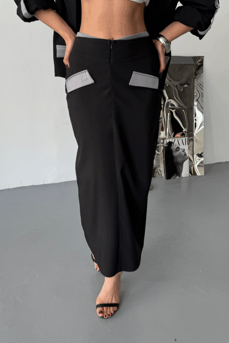 Crop Jacket Skirt Set