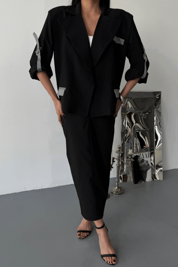 Crop Jacket Skirt Set