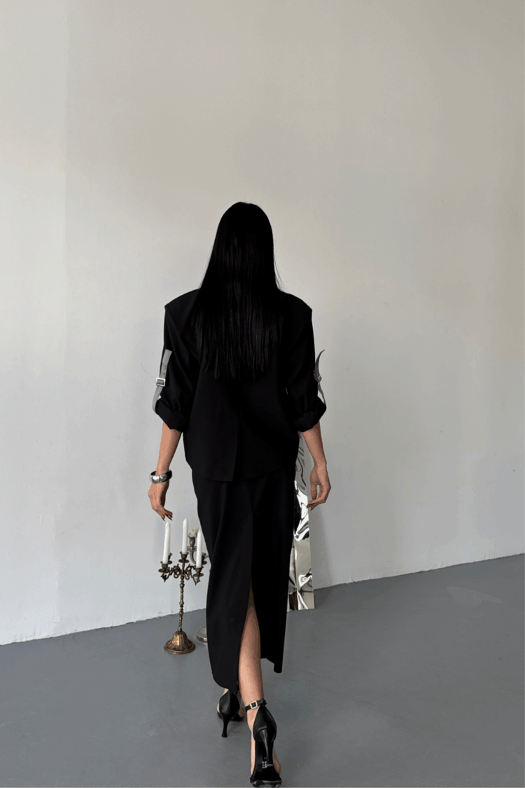 Crop Jacket Skirt Set