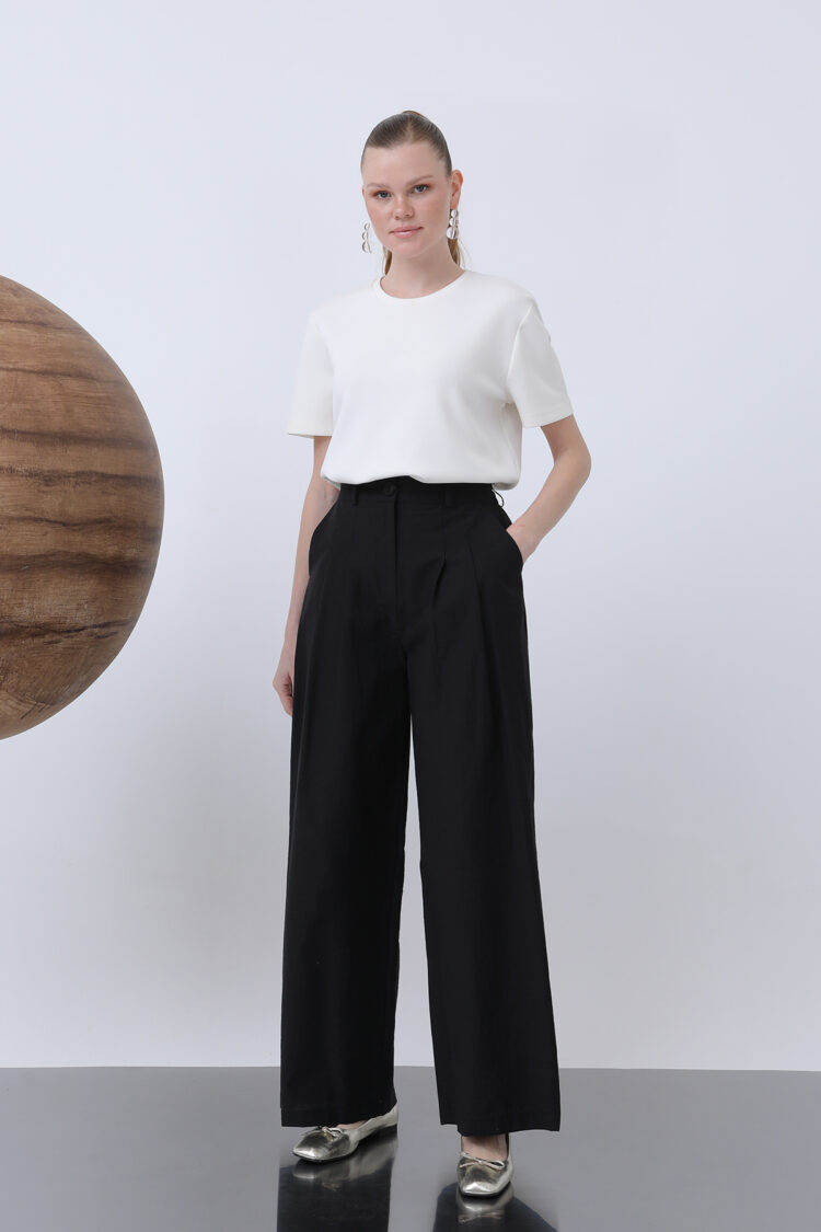 Women's Pleated Basic Pants - SOUL - Globality Store - Women Clothes Wholesale Turkey