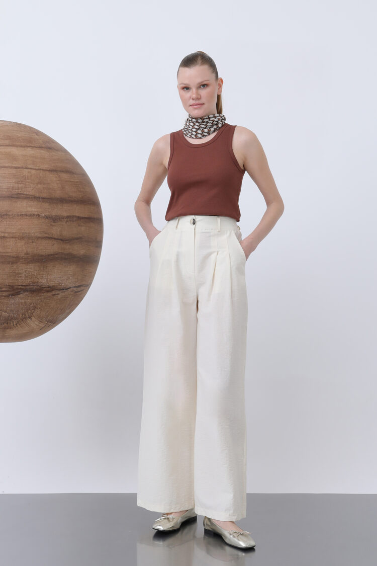 Pleated Basic Pants - SOUL - Globality Store - Women Clothes Wholesale Turkey
