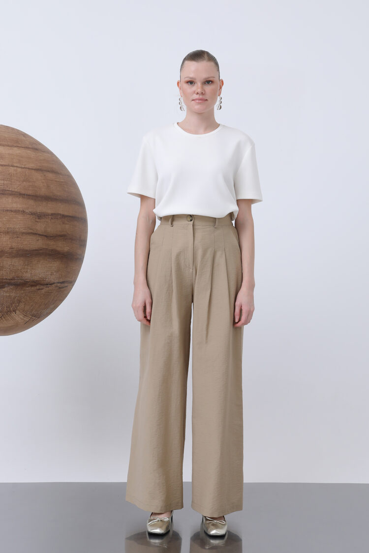 Pleated Basic Pants - SOUL - Globality Store - Women Clothes Wholesale Turkey