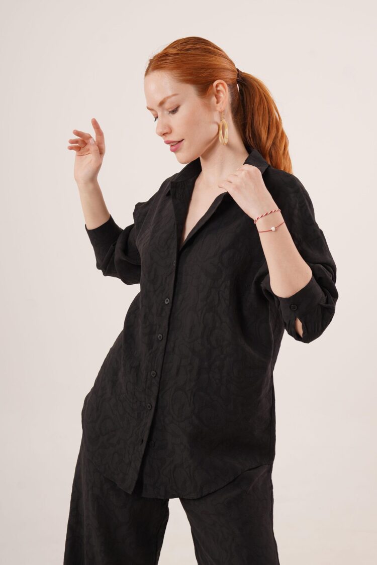 Self Patterned Shirt And Pants WholesaleDouble Suit