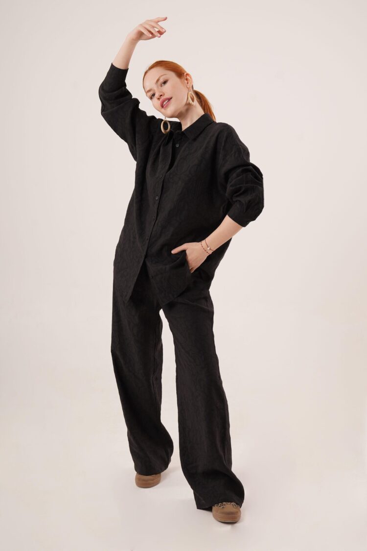 Self Patterned Shirt And Pants WholesaleDouble Suit