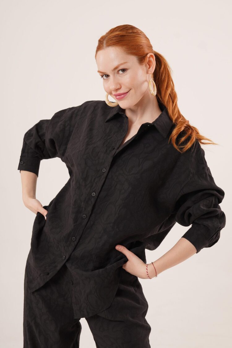 Self Patterned Shirt And Pants WholesaleDouble Suit