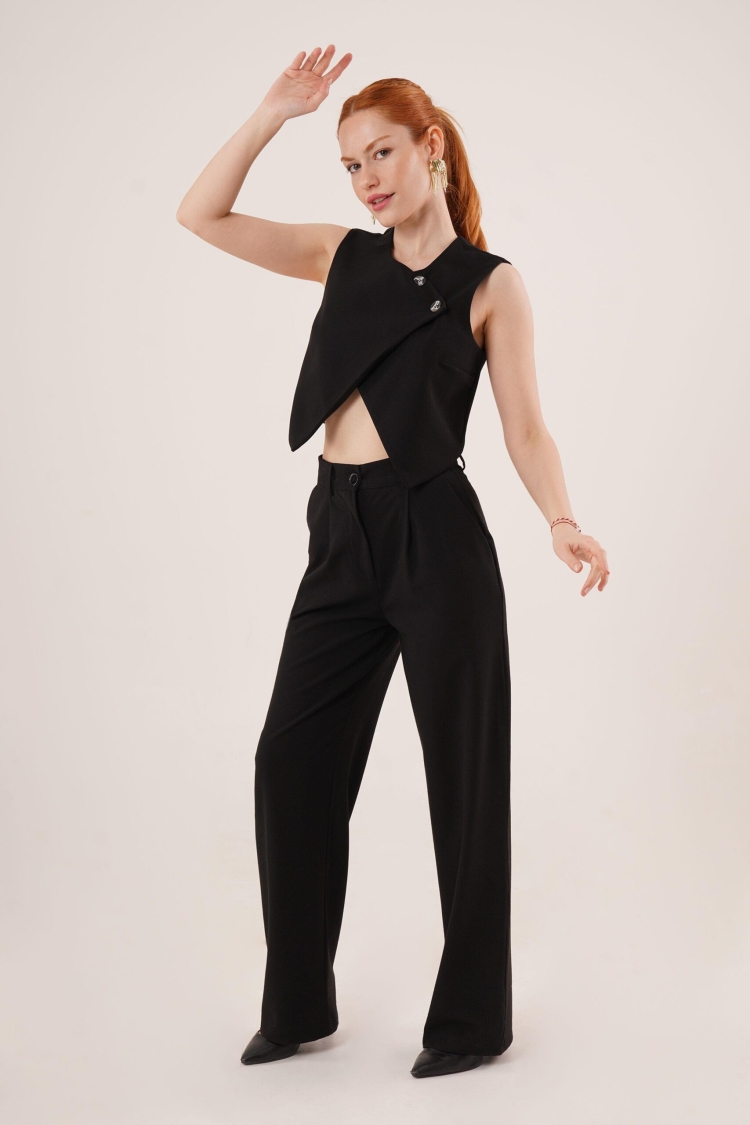 Double Button Cross PatternWholesale Vest
