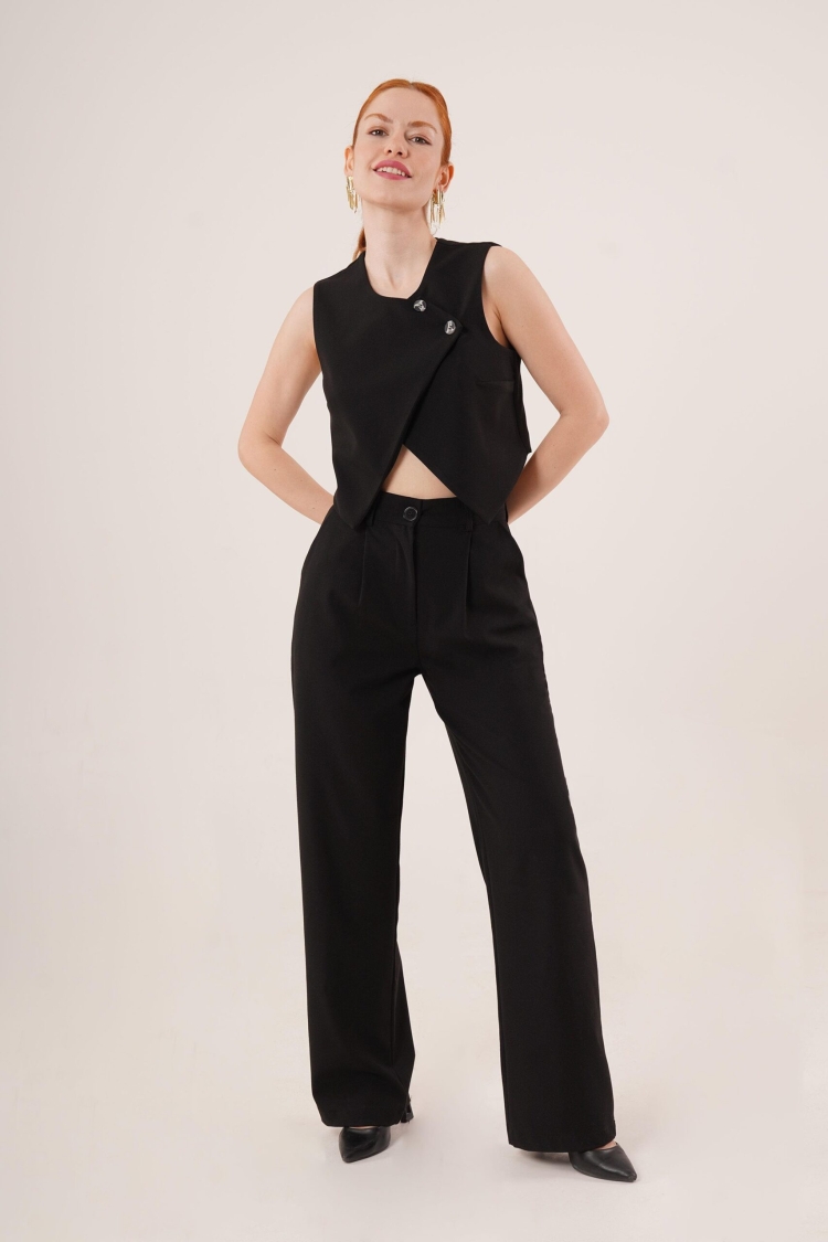 Double Button Cross PatternWholesale Vest