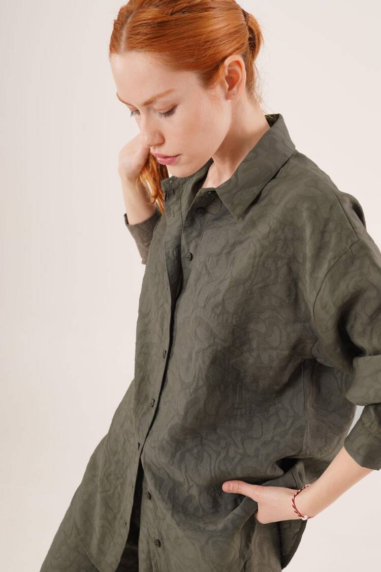Self Patterned Shirt And Pants WholesaleDouble Suit