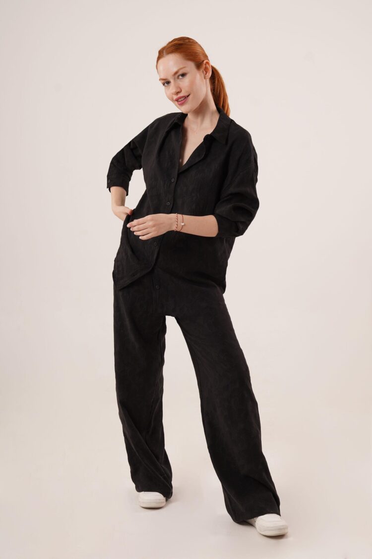 Patterned Shirts And Pants WholesaleDouble Suit - Lustrin - Globality Store - Women Clothes Wholesale Turkey