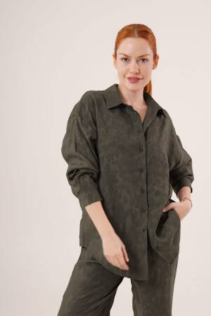 Patterned Shirt And Pants WholesaleDouble Suit - Lustrin - Globality Store - Women Clothes Wholesale Turkey