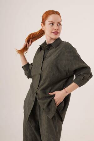 Patterned Shirt And Pants WholesaleDouble Suit - Lustrin - Globality Store - Women Clothes Wholesale Turkey