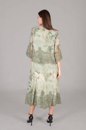 Round Neck Empirme Dress - GUMANIZE - Globality Store - Women Clothes Wholesale Turkey
