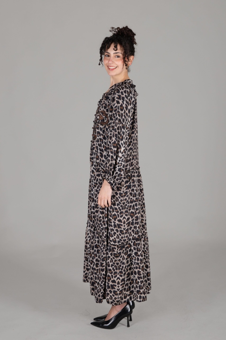 Round Neck Empirme Dress