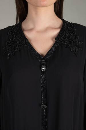 Apron Collar Chiffon Dress - GUMANIZE - Globality Store - Women Clothes Wholesale Turkey