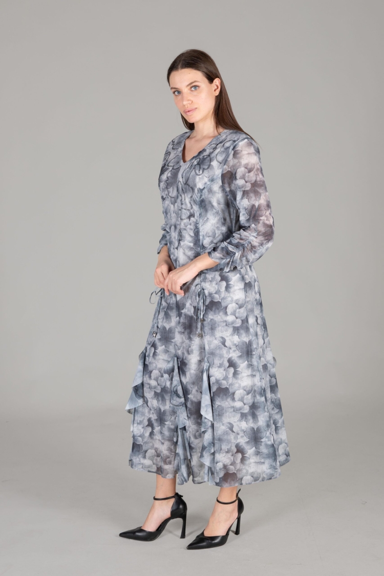 Round Neck Empirme Dress