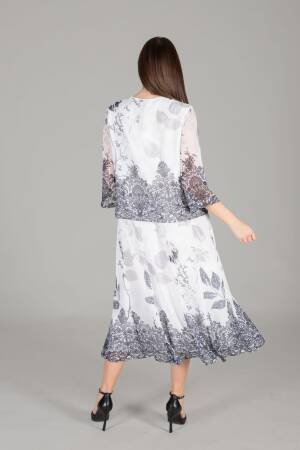 Round Neck Empirme Dress - GUMANIZE - Globality Store - Women Clothes Wholesale Turkey