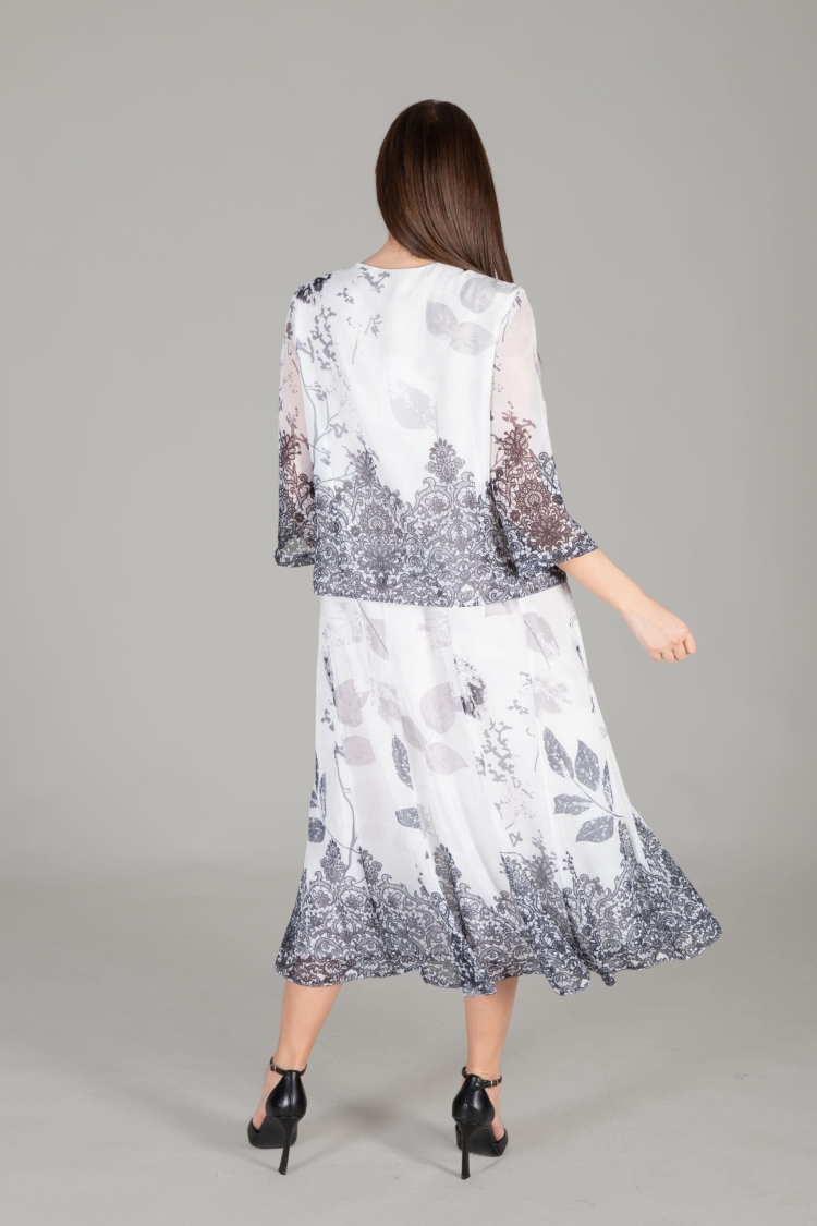 Round Neck Empirme Dress