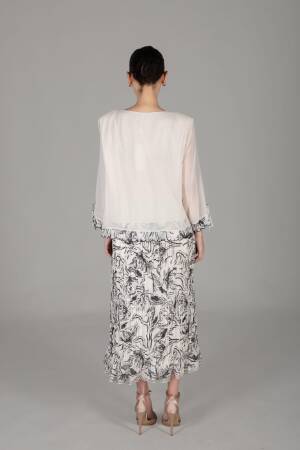 Round Neck Chiffon Dress - GUMANIZE - Globality Store - Women Clothes Wholesale Turkey