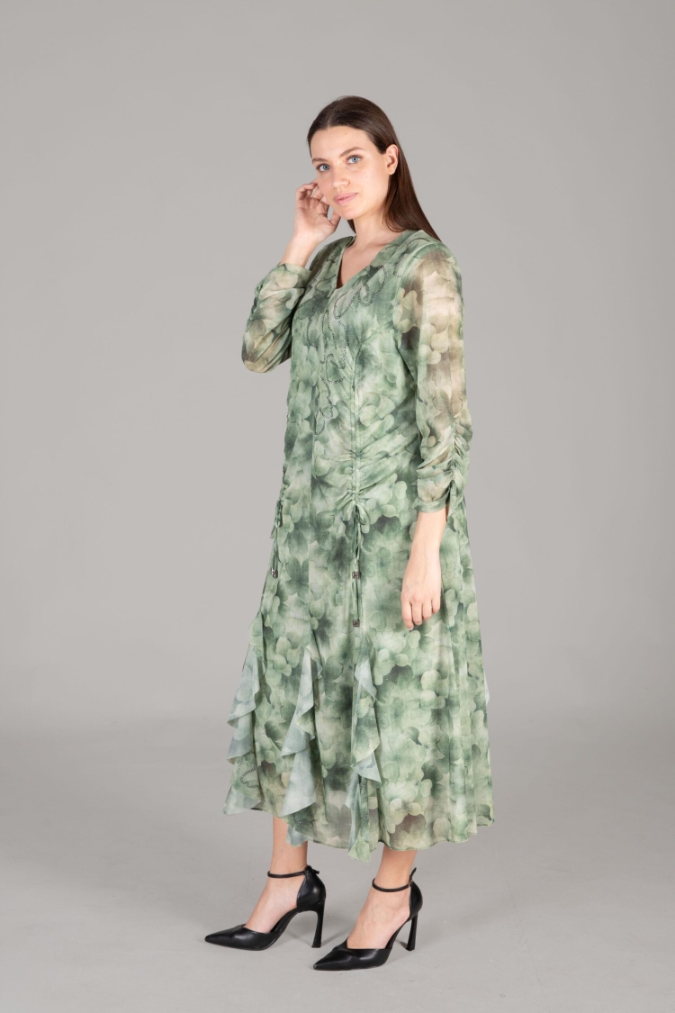 Round Neck Empirme Dress
