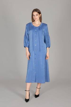Round Neck Glitter Dress - GUMANIZE - Globality Store - Women Clothes Wholesale Turkey