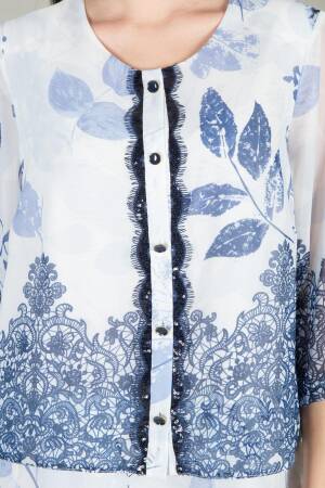 Round Neck Empirme Dress - GUMANIZE - Globality Store - Women Clothes Wholesale Turkey