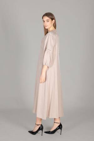 Round Neck Glitter Dress - GUMANIZE - Globality Store - Women Clothes Wholesale Turkey