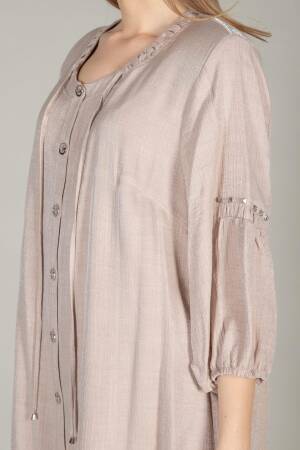 Round Neck Glitter Dress - GUMANIZE - Globality Store - Women Clothes Wholesale Turkey