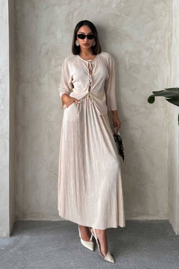 Pleated Skirt - Topshow - Globality Store - Women Clothes Wholesale Turkey
