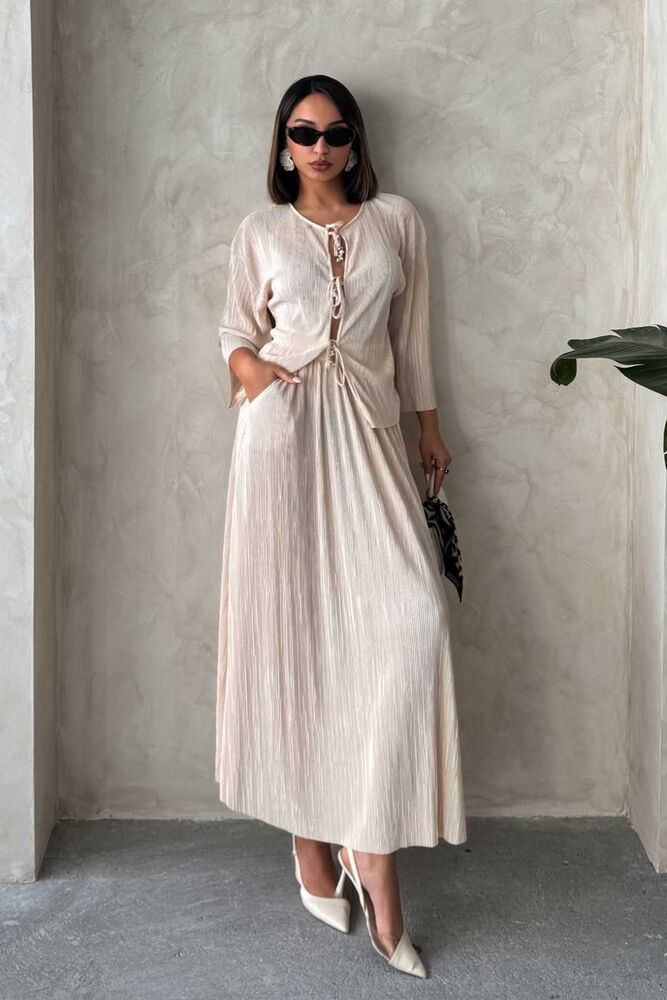 Pleated Skirt - Topshow - Globality Store - Women Clothes Wholesale Turkey