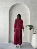 Pleise Skirt - Burgundy - Topshow - Globality Store - Women Clothes Wholesale Turkey