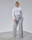 Poly Viscose Full Lycra Elastic Waistband Pants - Ouz Fashion - Globality Store - Women Clothes Wholesale Turkey