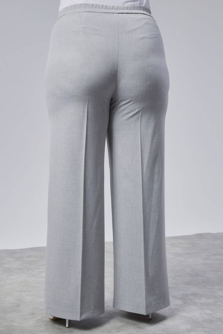 Poly Viscose Full Lycra Elastic Waistband Pants