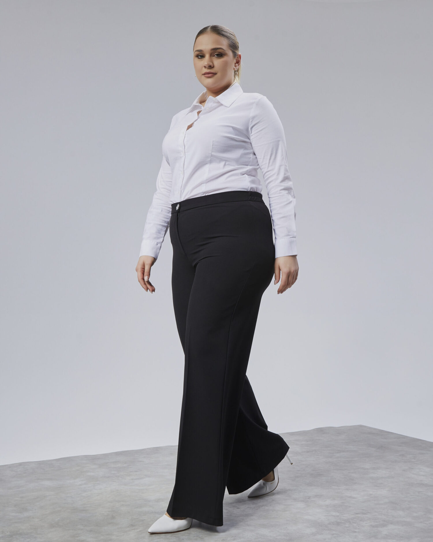 Poly Viscose Full Lycra Elastic Waistband Pants - Ouz Fashion - Globality Store - Women Clothes Wholesale Turkey