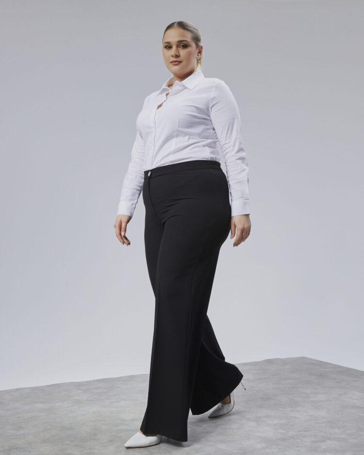 Poly Viscose Full Lycra Elastic Waistband Pants - Ouz Fashion - Globality Store - Women Clothes Wholesale Turkey