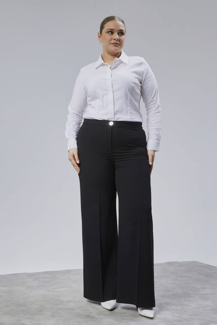 Poly Viscose Full Lycra Elastic Waistband Pants