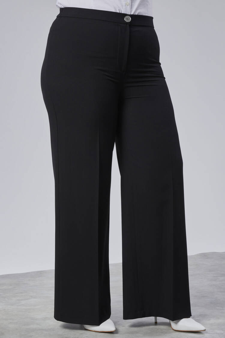 Poly Viscose Full Lycra Elastic Waistband Pants