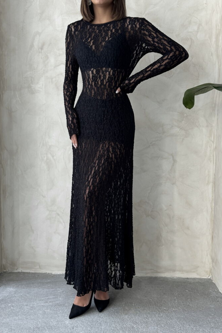Lace Dress - Black