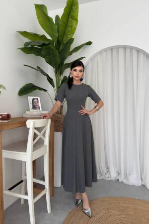 Wera Pleated Midi Dress - Etika - Globality Store - Women Clothes Wholesale Turkey